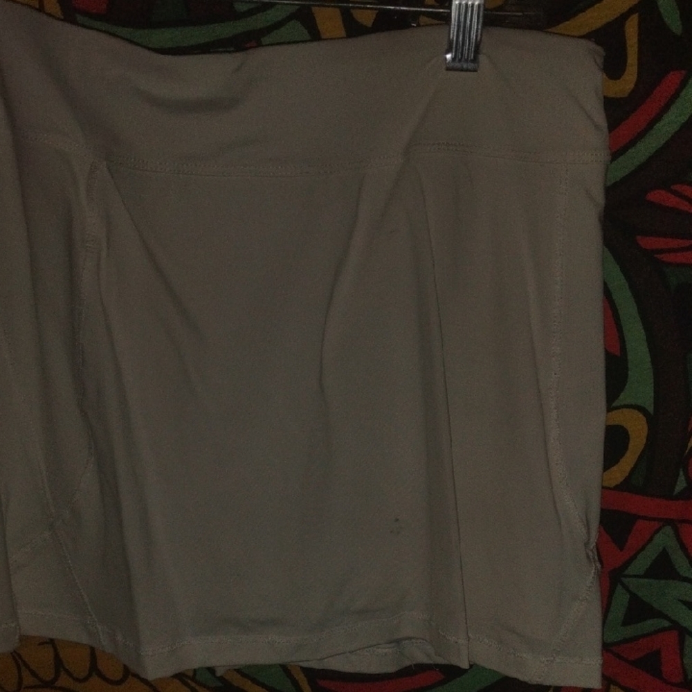 White Spandex Fila  Skirt